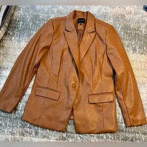 The Limited - Women’s Faux Leather Pants Suit - Pants are Size 14, Jacket/Top XL